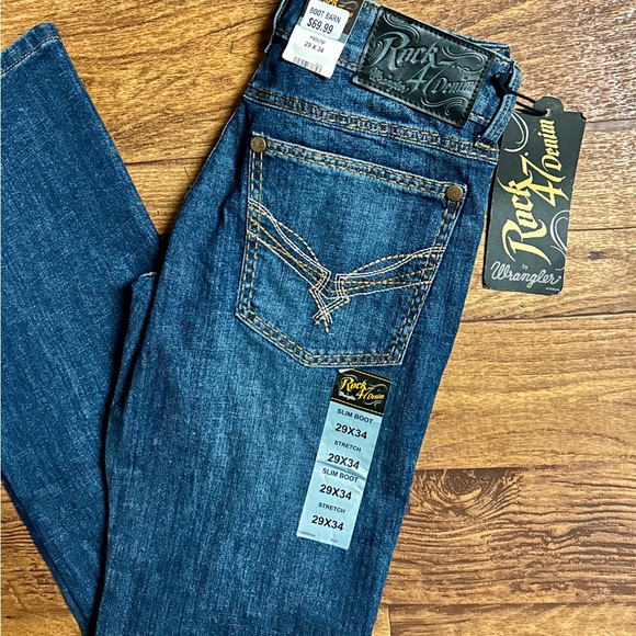 Wrangler • Men’s • Rock 47 • Slim/Straight • Blue • Denim • 29/34 • Jeans • New - Picture 2 of 16